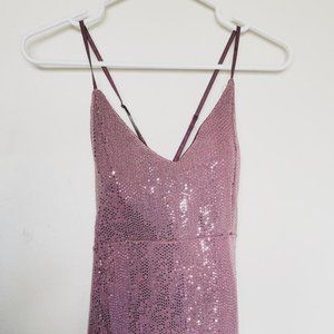 pink sparkly bodycon dress <3